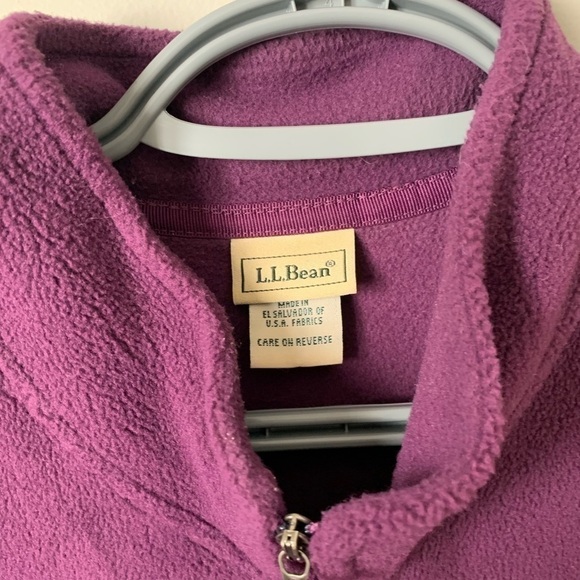 l.l. Bean Women's Purple Fleece Vest -  Size Large Regular - Picture 2 of 4